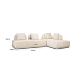 Sofa Tudor natural boldvevd 2,5-seter med flyttbar ryggstøtte Richmond Interiors Sofa