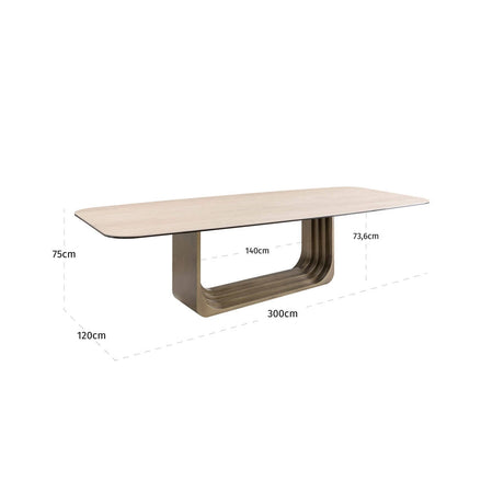 Spisebord Maxfield beige 300 Richmond Interiors Spisebord