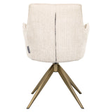 Spisestol Dakota niagara beige sving med armlene Richmond Interiors Spisestol