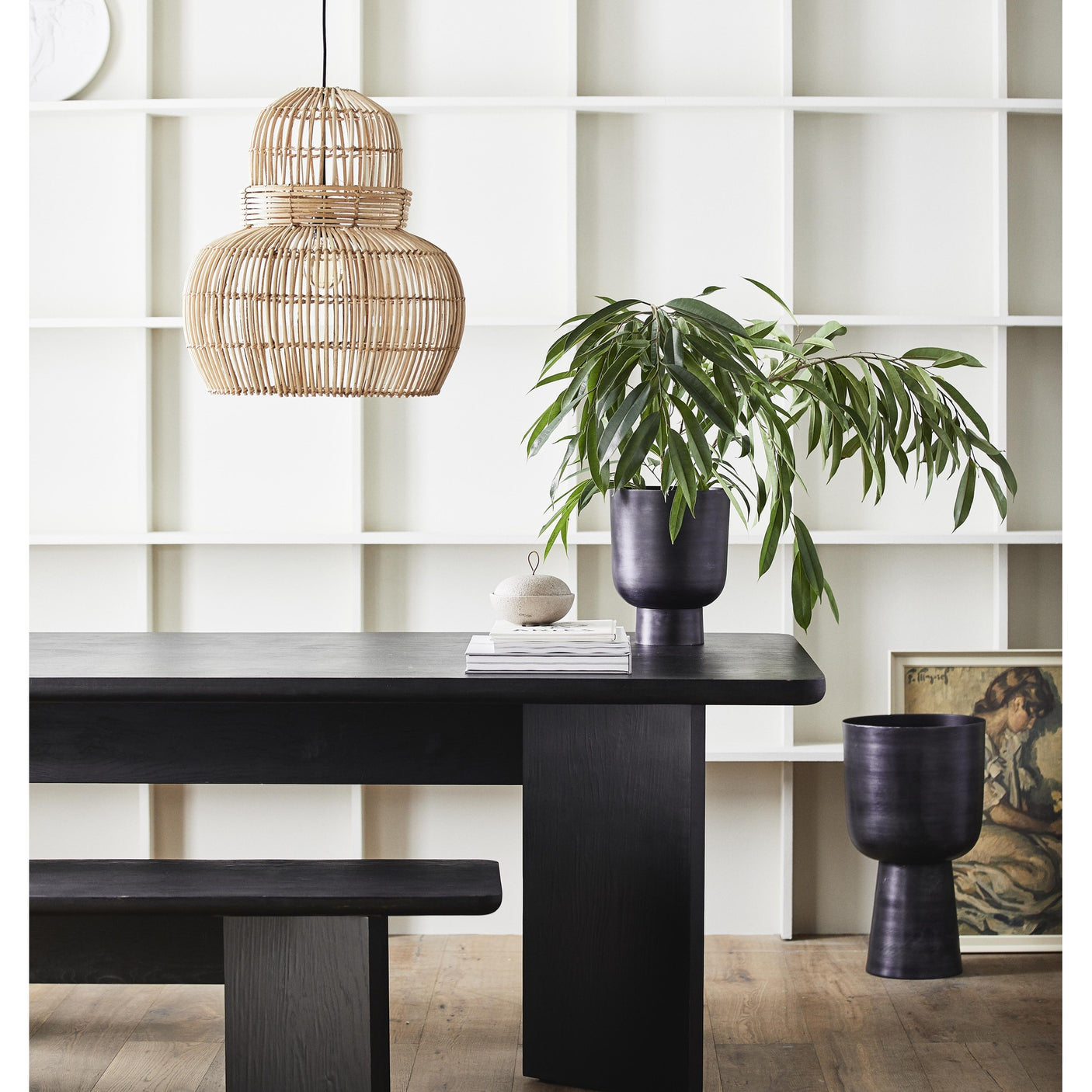 BUDVA lampeskjerm i rattan Nordal LAMPER