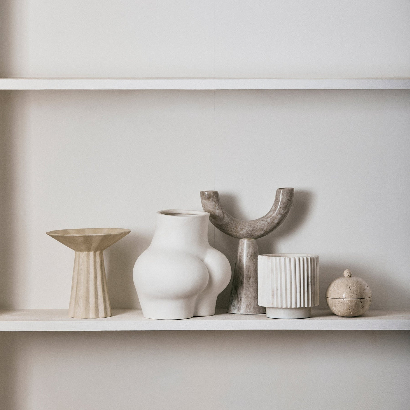MINU vase, S - rå hvit Nordal VASEBOWL