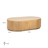 Salongbord Belfort natur eik Richmond Interiors Sofabord