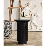 ERIE rundt sidebord i tre og marmor - ø40 cm - sort Nordal TABLES