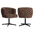 Spisestol Dinan brun labyrinth brannhemmende - svingbar Richmond Interiors Spisestol