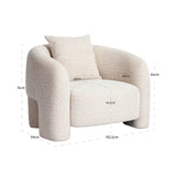 Lenestol Tuscany beige blokkvev Richmond Interiors Lenestol