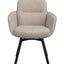 Roswell lenestol lys beige stoff/brune metallben svingfunksjon Rowico Lenestol