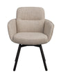 Roswell lenestol lys beige stoff/brune metallben svingfunksjon Rowico Lenestol