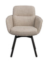 Roswell lenestol lys beige stoff/brune metallben svingfunksjon Rowico Lenestol