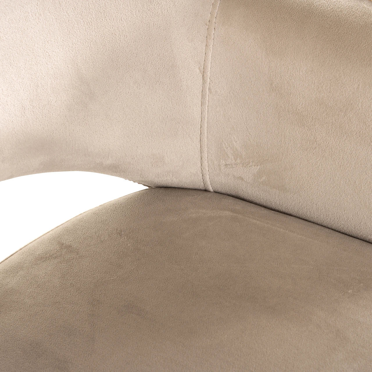 Spisestol Giovanna trendy rose / khaki fløyel Richmond Interiors Spisestol