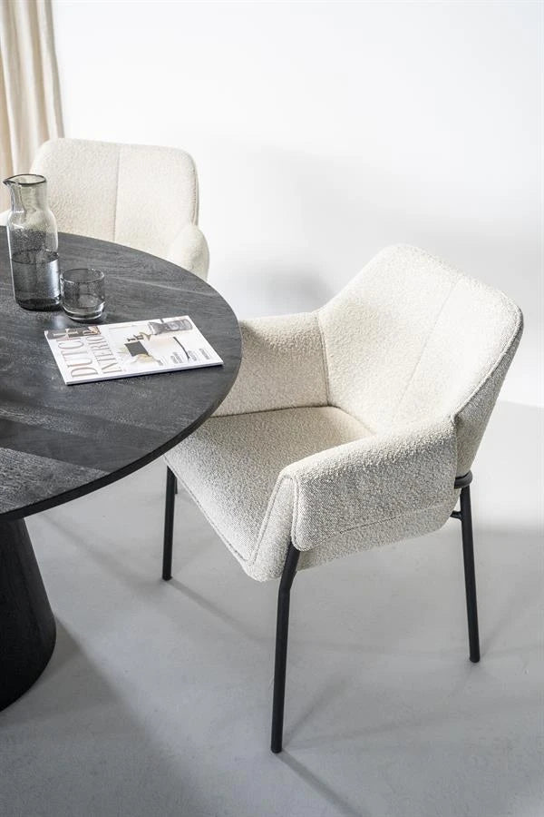 Spisebord Aron rundt 130x76 Eleonora Spisebord