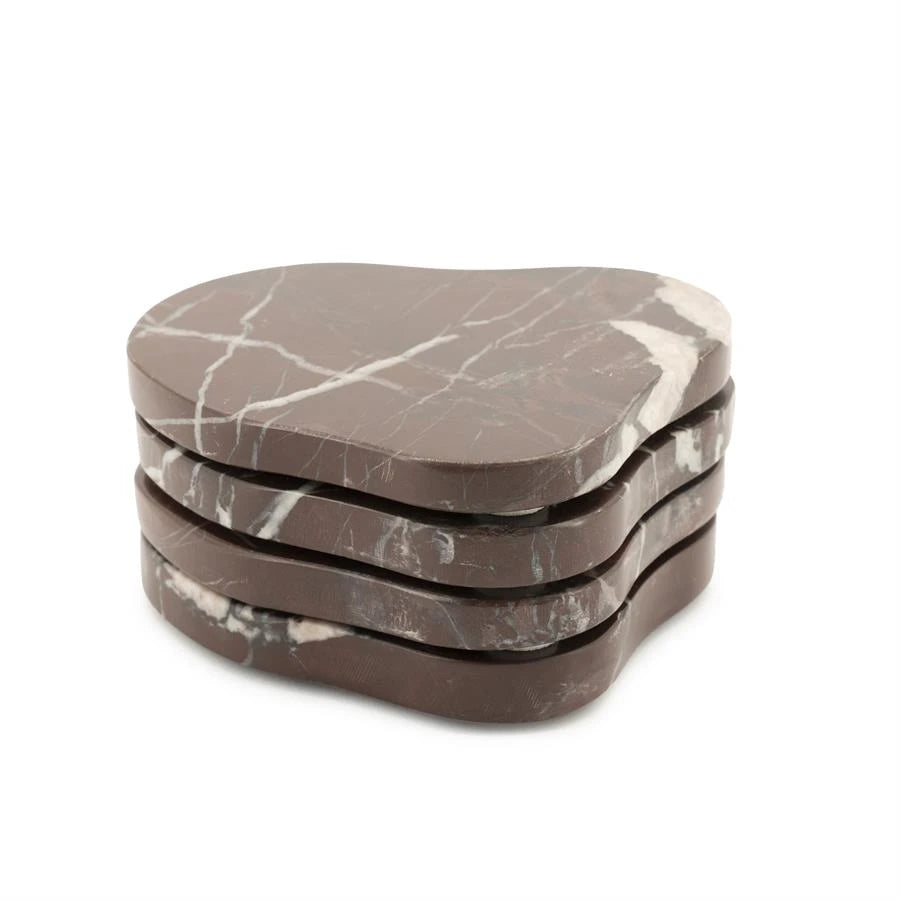 Coaster Rosso sett med 4 By-Boo Serveringsbrett