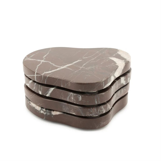 Coaster Rosso sett med 4 By-Boo Serveringsbrett
