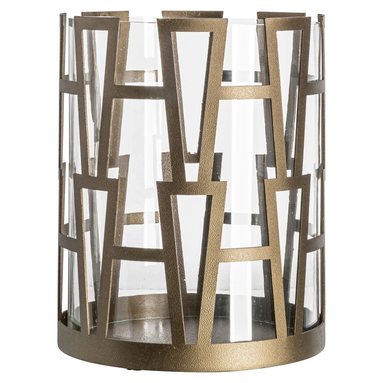 Hurricane light Shandy brass antikk liten Richmond Interiors Lanterne og lysglass
