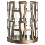 Hurricane light Shandy brass antikk liten Richmond Interiors Lanterne og lysglass