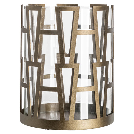 Hurricane light Shandy brass antikk liten Richmond Interiors Lanterne og lysglass
