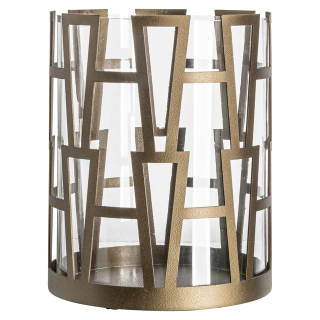 Hurricane light Shandy brass antikk liten Richmond Interiors Lanterne og lysglass