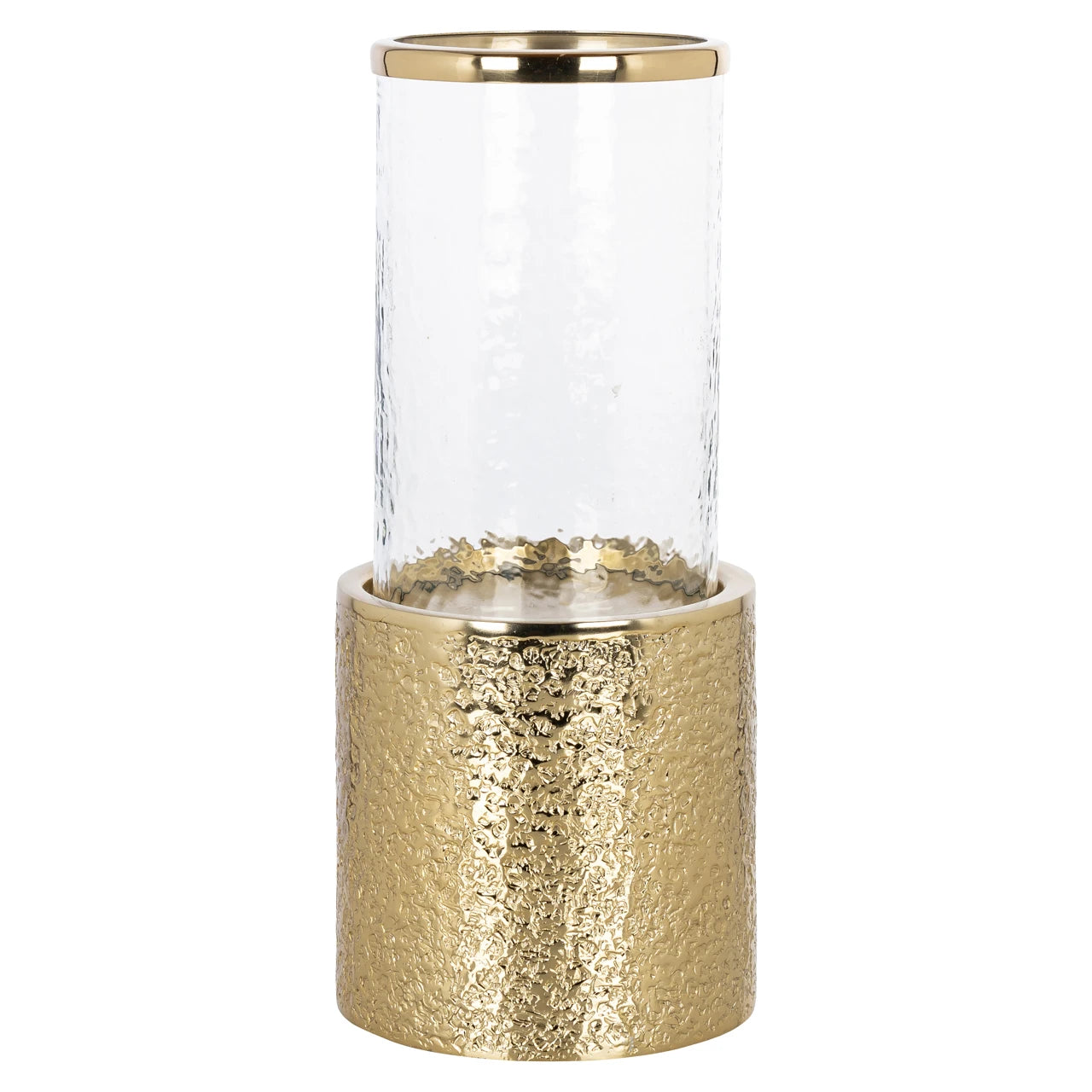 Hurricane light Marlou gold small Richmond Interiors Lanterne og lysglass