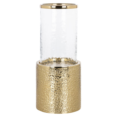 Hurricane light Marlou gold small Richmond Interiors Lanterne og lysglass