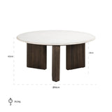 Salongbord Mayfield brun 90Ø Richmond Interiors Sofabord