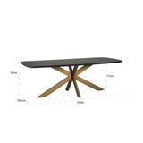 Spisebord Cambon mørk kaffe dansk oval 230 Richmond Interiors Spisebord
