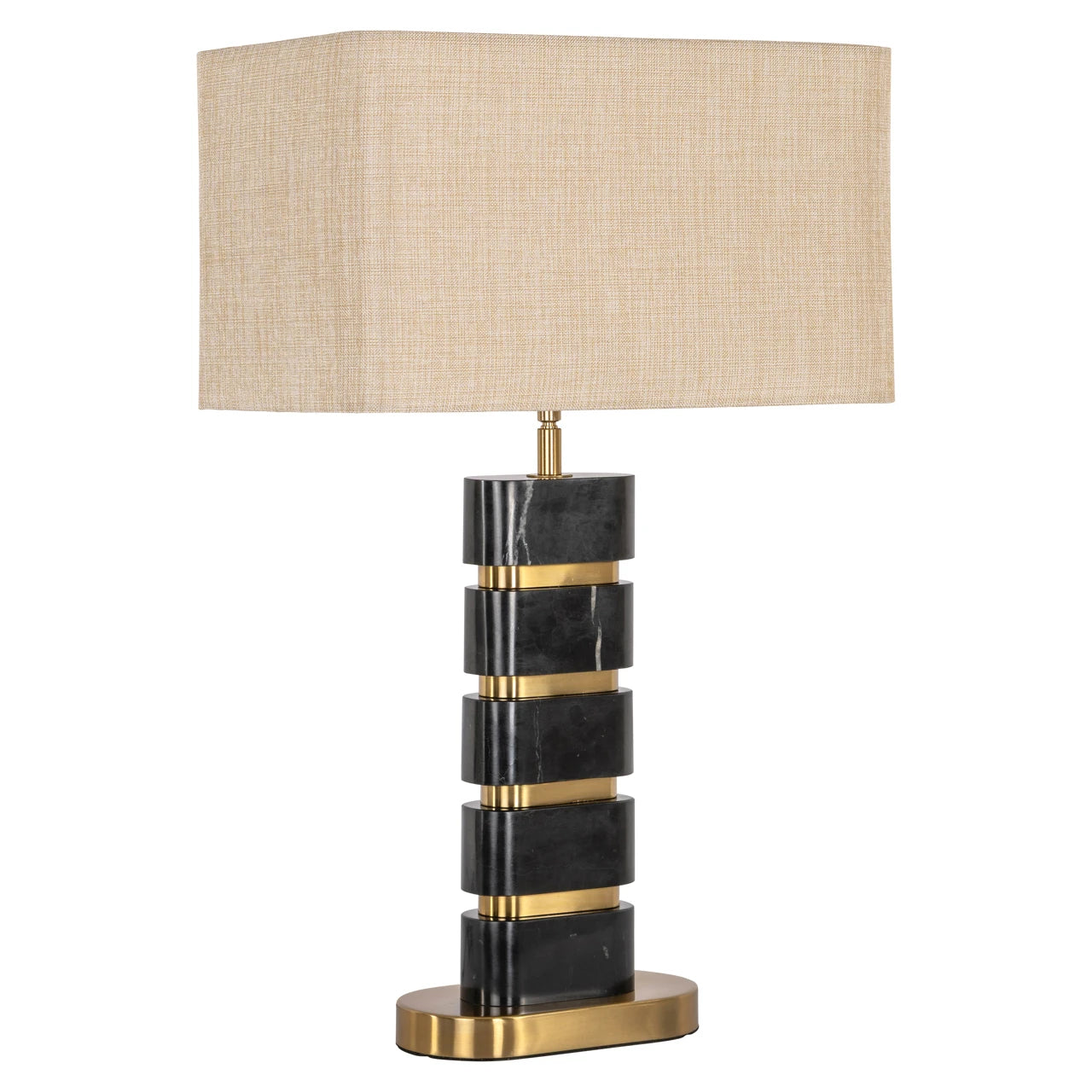 Bordlampe Levina svart/gull Richmond Interiors Bordlampe