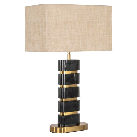Bordlampe Levina svart/gull Richmond Interiors Bordlampe