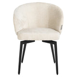 Spisestol Amphara FR hvit chenille flammehemmende Richmond Interiors Spisestol