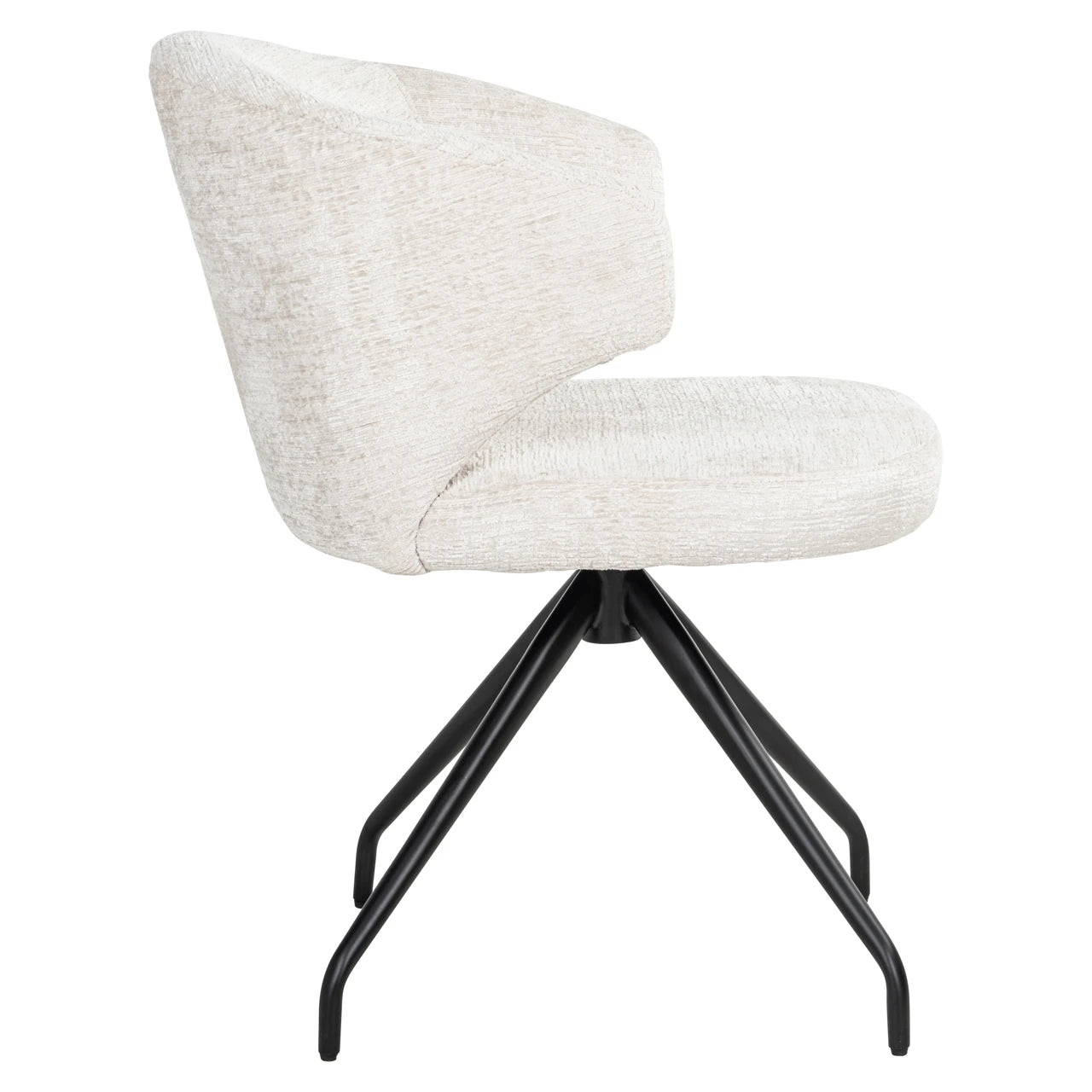Spisestol Milly cream fusion swivel Richmond Interiors Spisestol
