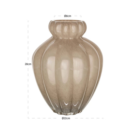 Vase Velora taupe Richmond Interiors Vase