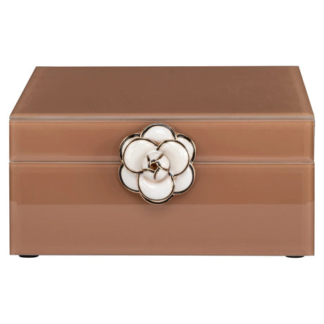 Oppbevaringsboks Floral brun liten Richmond Interiors Oppbevaring
