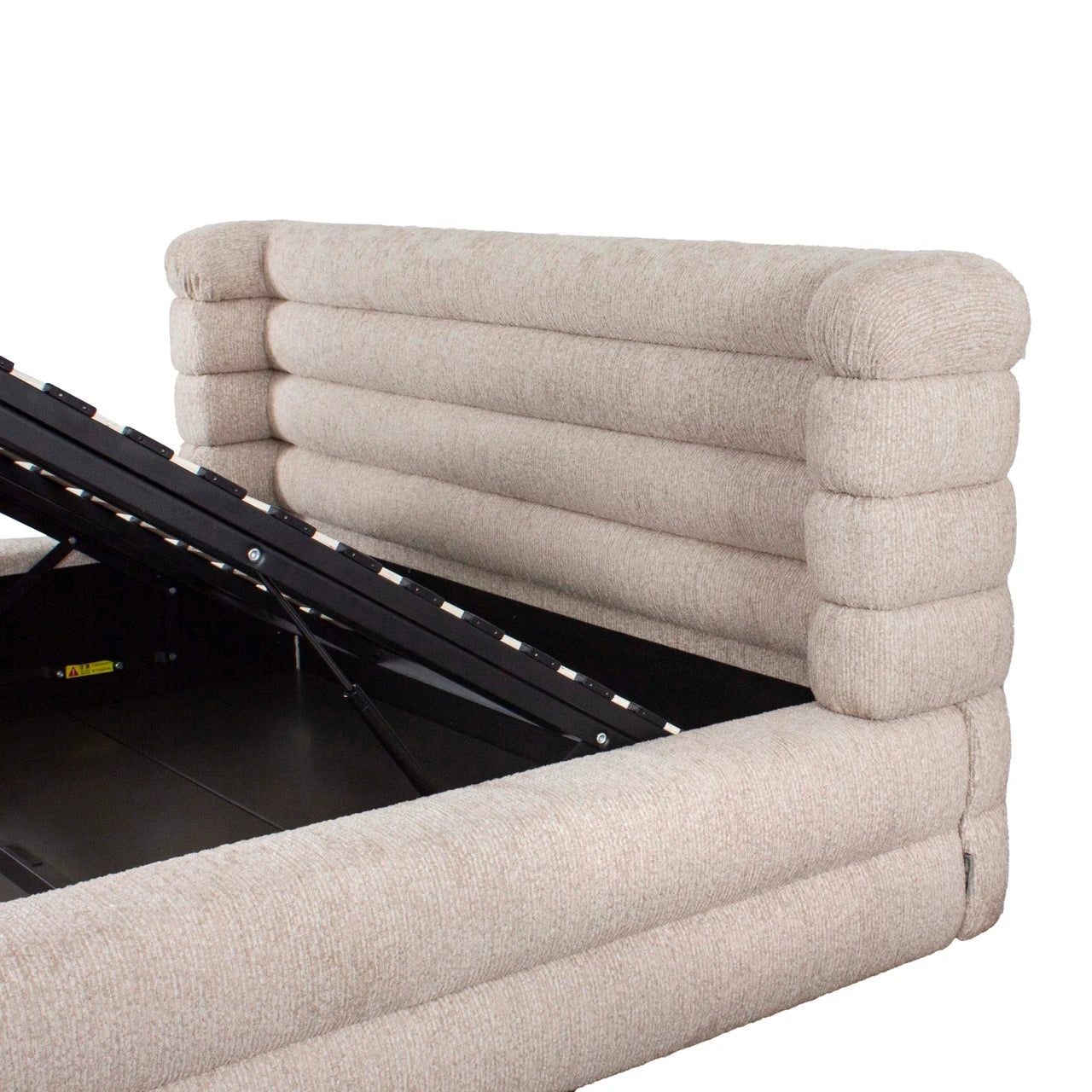 Bed Obidis naturlig lineær 180x210 madrassstørrelse med oppbevaring Richmond Interiors Seng