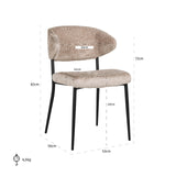 Spisestol Bea sheep natural sett med 2 Richmond Interiors Spisestol