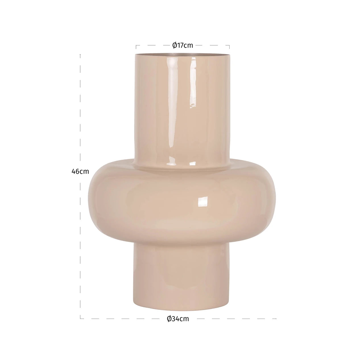 Vase Benice tapioka liten Richmond Interiors Vase