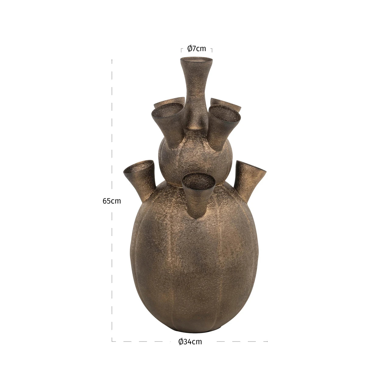 Vase Maleen messing antikk Richmond Interiors Vase
