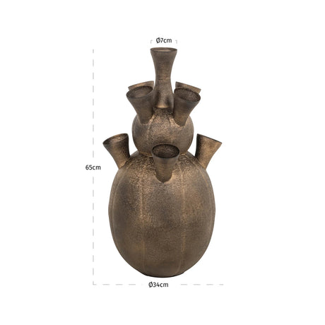 Vase Maleen messing antikk Richmond Interiors Vase