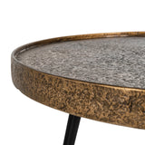 Coffee table Luton svart/gull sett med 3 Richmond Interiors Sofabord
