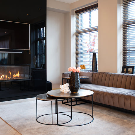 Salongbord Asher champagne gull sett med 2 Richmond Interiors Sofabord