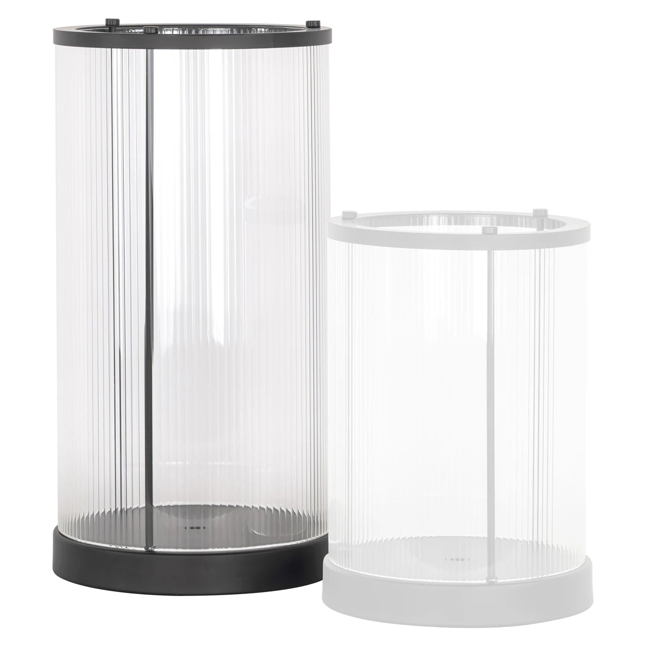 Hurricane lys Dayene svart stor Richmond Interiors Lanterne og lysglass