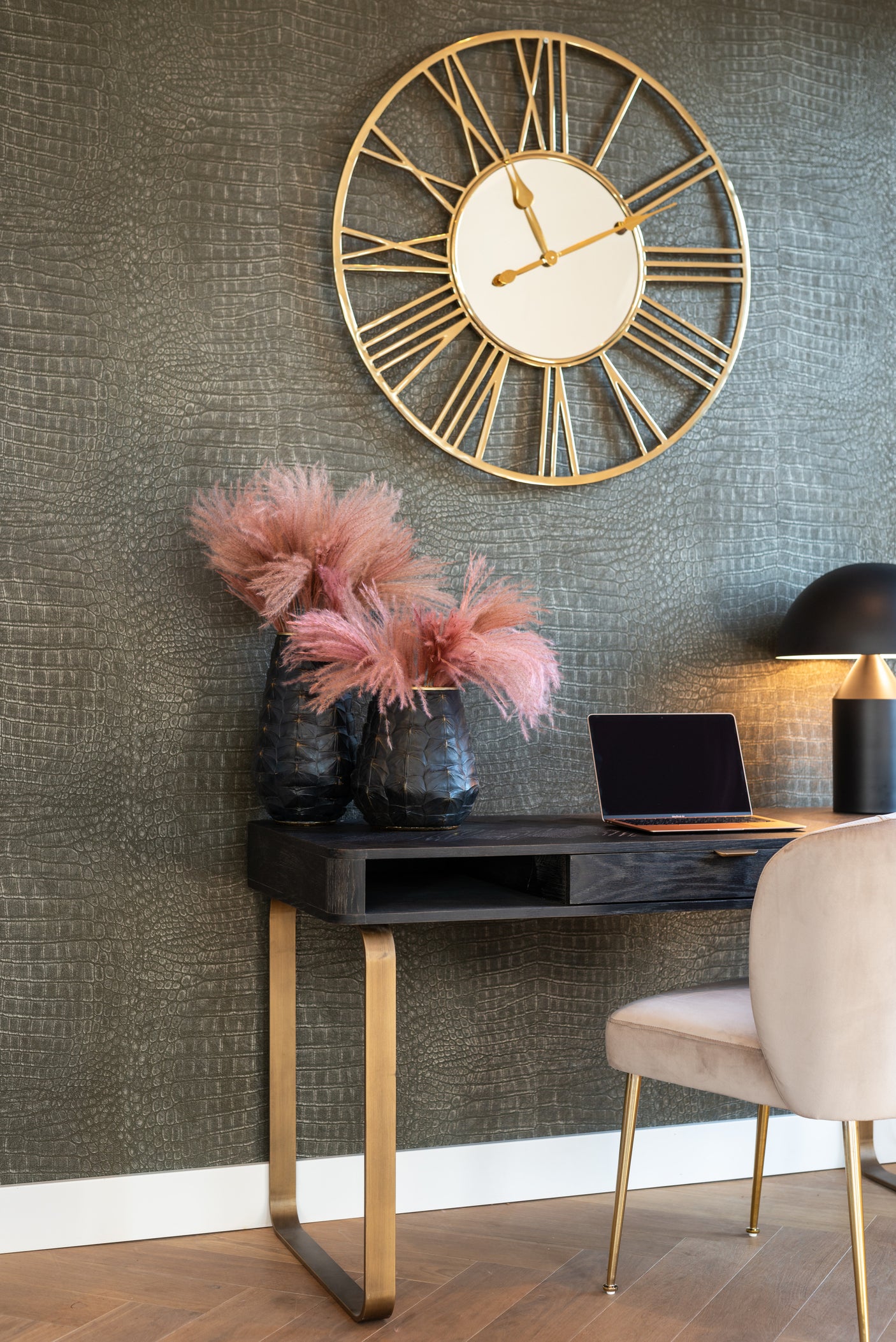 Spisestol Cannon khaki fløyel Richmond Interiors Spisestol