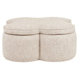 Pouffe & Footstool Corbeau sand tweed Richmond Interiors Pall