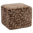 Pouffe & fotpall Ciela brown labyrinth Richmond Interiors Pall