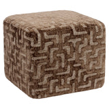 Pouffe & fotpall Ciela brown labyrinth Richmond Interiors Pall