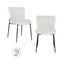 Spisestol Darby hvit bouclé sett med 2 Richmond Interiors Spisestol