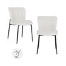 Spisestol Darby hvit bouclé sett med 2 Richmond Interiors Spisestol