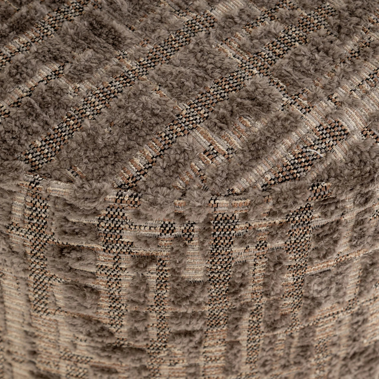 Puff & Fotskammel Lexie greige 45Ø Richmond Interiors Pall