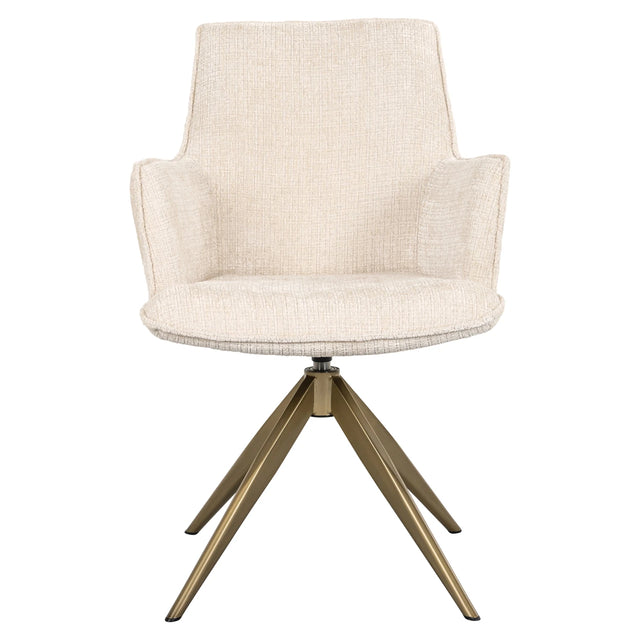 Spisestol Dakota niagara beige sving med armlene Richmond Interiors Spisestol