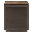Nightstand Russo askebrun 3 skuffer Richmond Interiors Nattbord