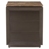 Nightstand Russo askebrun 3 skuffer Richmond Interiors Nattbord
