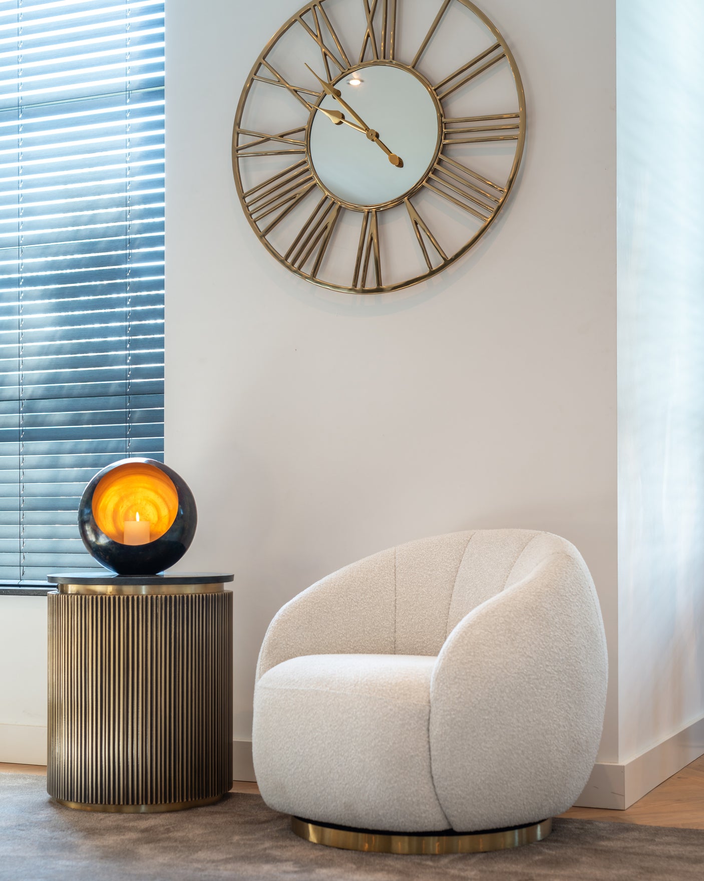 Endebord Ironville gull 50Ø Richmond Interiors Sidebord