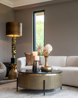 Salongbord Ironville gull 90Ø Richmond Interiors Sofabord